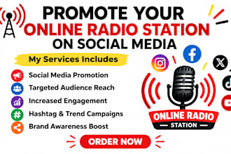 promote your online radio station on social media