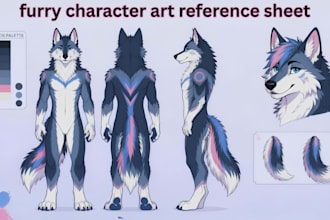 draw ych furry art, furry adoptables, pony oc and scalie character ref sheet