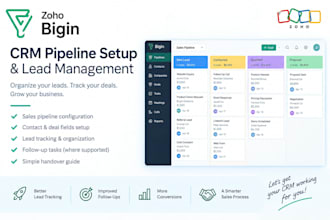 set up zoho bigin sales pipelines and organize your leads
