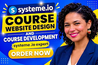 build systeme io course website, fix systeme io landing page, systeme io expert