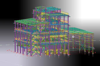 3d modeling and structural structure detailing using tekla structures and cad