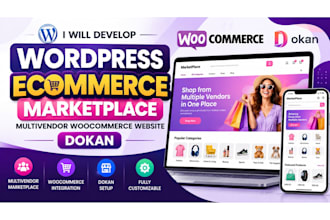 develop wordpress ecommerce marketplace multivendor woocommerce website dokan