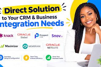 setup knack siebel prospect CRM snov io maximizer membrain netsuite