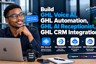 build ghl voice ai, ghl automation, ghl ai receptionist ghl CRM integration