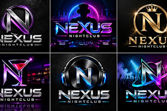 design a professional, nightlife, dj, party, music, entertainment nightclub logo