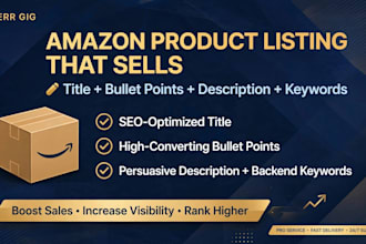 write amazon fba listing content and seo product description