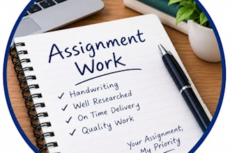 create handwritten assignments, word documents