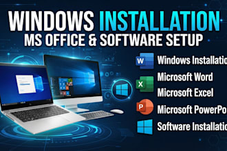 install windows and microsoft office