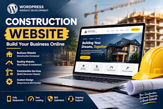 build premium wordpress construction, contractor websites