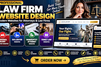 build personal injury, dui, bankruptcy and family law websites