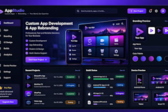 develop custom apps, rebrand android apps, and customize smart TV applications