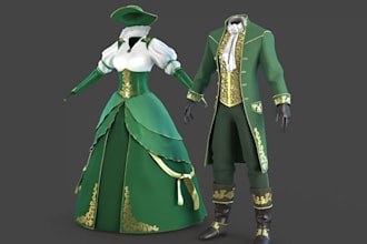 make 3d fashion garments, 3d cloths in clo3d and marvelous designer, 3d fashion