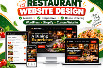 create a restaurant website with online ordering system