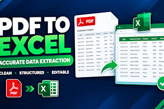 convert PDF to excel and extract accurate structured data