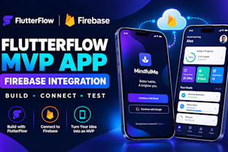 build a flutterflow mvp app with firebase integration