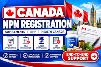 manage health canada npn registration and supplement compliance