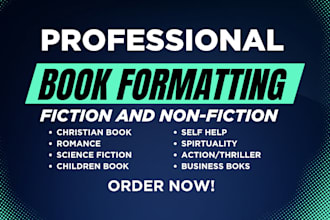 ebook formatting paperback formatting kindle formatting amazon print formatting