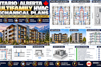 draft ontario alberta multifamily hvac mechanical plans