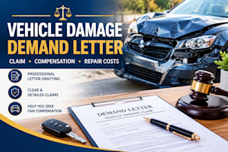draft a vehicle damage demand letter for compensation