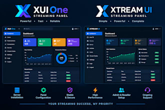 configure xui one panel, server setup, admin server setup