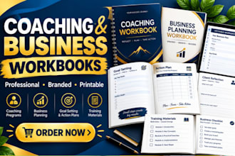 design coaching workbooks, business workbooks and training manuals