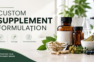 create custom nutraceutical supplement formulas