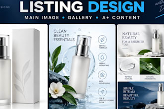 design conversion focused amazon listing images and a plus content