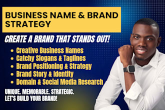 create unique business names, brand names company name ideas and slogan