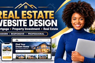 create a real estate, mortgage broker, and property investment website