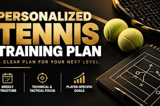 create a personalized tennis training plan for your level and goals