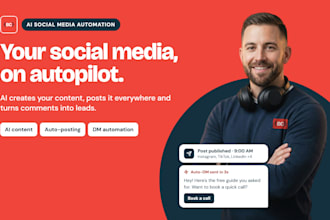 automate your social media content, posting and instagram dms with ai