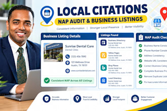 build local citations and check nap consistency