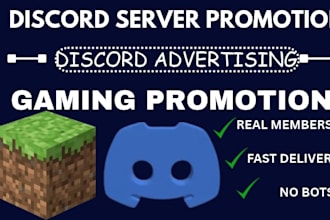discord server promotion, discord advertising, minecraft gaming server promotion