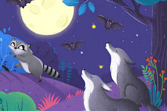 children story book illustration and children story book