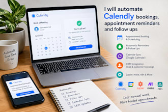 automate calendly bookings, appointment reminders and follow ups