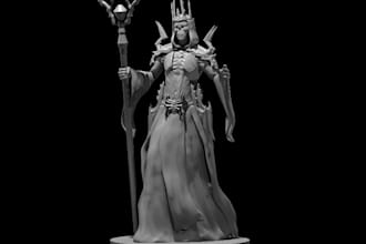 design 3d miniatures, fantasy creatures, tabletop wargame models, and 3d print