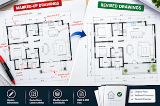 create architectural drawing revisions from redlines for faster project updates