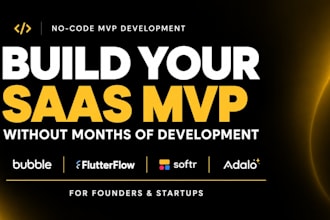 build and complete your mobile app in adalo, bubble io, and flutterflow no code