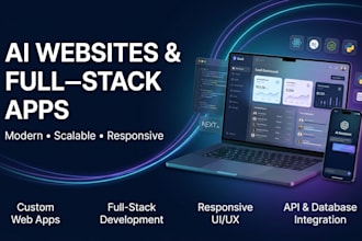 ai website development, as full stack ai software developer with ai integration