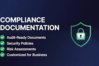 write iso 27001, soc 2, gdpr, and cybersecurity compliance documentation