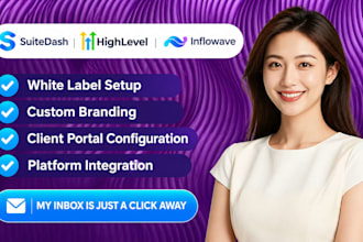 setup whitelabel client portal saas branding in suitedash gohighlevel inflowave