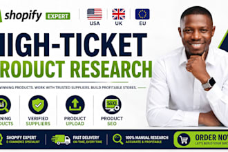 do high ticket dropshipping winning product research with USA UK eu suppliers
