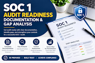 prepare soc 1 audit readiness documentation and gap analysis