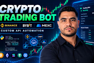 build binance trading bot, mexc trading bot, bybit, 3commas, crypto trading bot