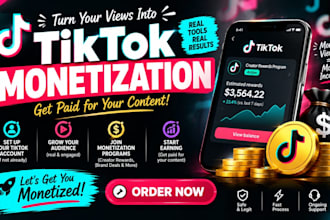 create USA tiktok account for creator rewards and monetization