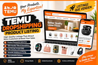 do temu dropshipping product listing optimization temu order brand management