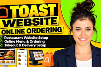 build a toast website with online ordering