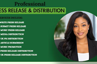 write a professional SEO press release for business and PR distribution