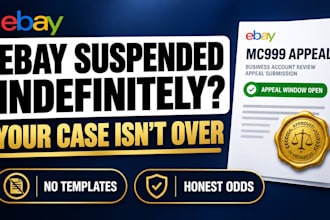 overturn an indefinite ebay suspension with an mc999 appeal letter