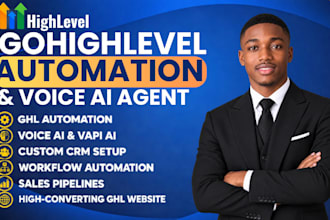 build gohighlevel automation, gohighlevel voice ai, ghl website and vapi ai